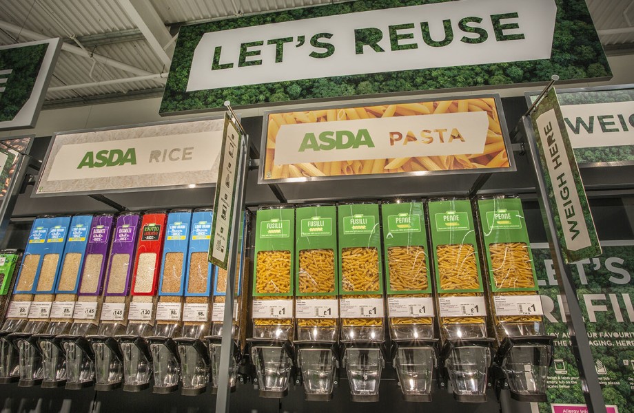 Asda's reusable groceries
